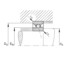 主軸軸承 HS71901-E-T-P4S, 調(diào)節(jié)，成對或單元安裝，接觸角 α = 25°，限制公差