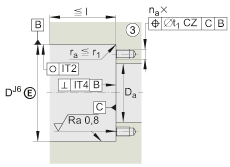 推力角接觸球軸承軸承 ZKLF1255-2Z-XL, 雙向，螺釘安裝，兩側(cè)間隙密封