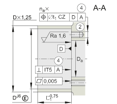 推力角接觸球軸承軸承 ZKLF1762-2RS-2AP-XL, 配對(duì)，雙向，螺釘安裝，兩側(cè)唇密封