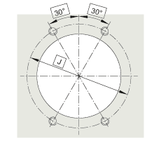 角接觸球軸承單元 ZKLFA1263-2RS, 雙向，螺釘安裝，兩側(cè)唇密封，帶平端的法蘭