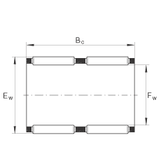 滾針及保持架組件 K95X103X40-ZW, 根據(jù) DIN 5405-1/ ISO 3030 標(biāo)準(zhǔn)，雙列