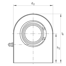 液壓桿端軸承 GF120-DO, 根據(jù) DIN ISO 12 240-4 標準，帶焊接面，需維護