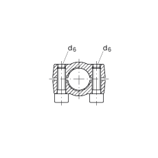 液壓桿端軸承 GIHRK20-DO, 根據 DIN ISO 12 240-4 標準，帶右旋螺紋夾緊裝置，需維護