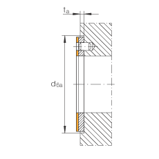 推力墊圈 EGW12-E50, 推力墊圈，低維護(hù)，帶鋼襯和儲(chǔ)油腔