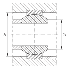 關(guān)節(jié)軸承 GE10-FO, 根據(jù) DIN ISO 12 240-1 標(biāo)準(zhǔn)，需維護(hù)