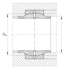 關(guān)節(jié)軸承 GE250-LO, 根據(jù) DIN ISO 12 240-1 標(biāo)準(zhǔn)，需維護(hù)